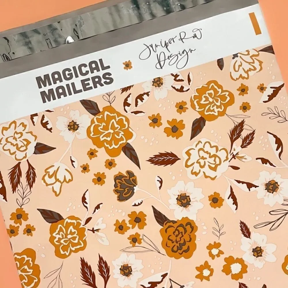 Poly Mailers MIx 6x9 10x13 14.5x19 30 pieces insert cards 30 stickers